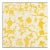 Sample - Schumacher Shantung Silhouette Sisal Wallpaper in Yellow For Sale