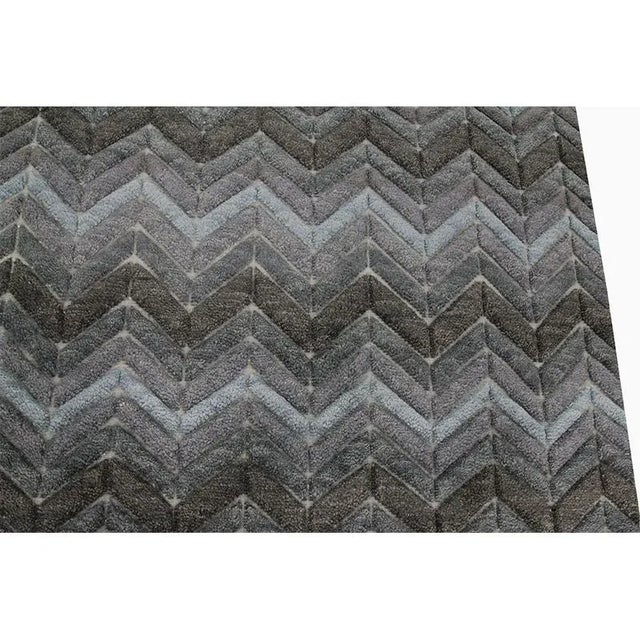 Modern Handwoven Modern Moroccan Style Area Rug 8'0" X 10'0" For Sale - Image 3 of 7