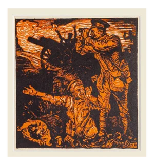 Frank Brangwyn, Fight of Neuwe Chapelle, Woodcut, 20th Century