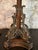 Mid 20th Century Monumental Spanish Colonial Wood & Wrought Iron Table Lamps With Wood Lampshades - a Pair For Sale - Image 4 of 11