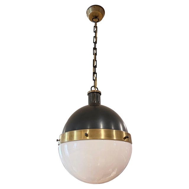Visual Comfort Hicks Extra Large Pendant by Thomas O'Brien for Visual Comfort, Set of 3 For Sale - Image 4 of 10