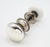 Antique White Ceramic & Mercury Glass Passage Door Knob Set For Sale - Image 4 of 7