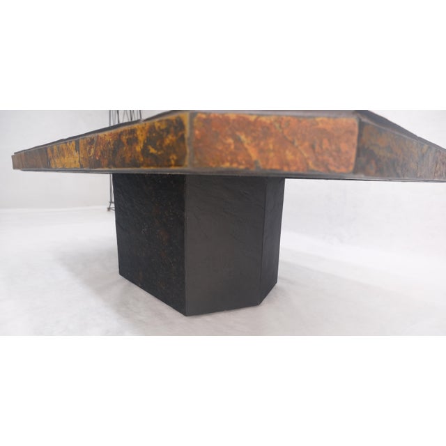 Lava Tile 32x48 Compact Studio Made Mid Century Modern Coffee Table MINT For Sale - Image 10 of 12