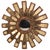 Line Vautrin A Gold Glass and Resin Sunburst Mirror, in the Manner of Line Vautrin. For Sale - Image 4 of 9