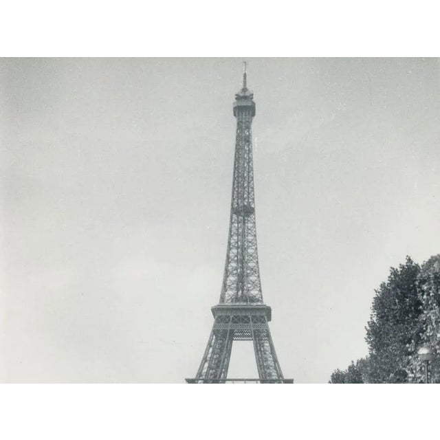 Eiffel Tower, 1950s, Black & White Photograph For Sale - Image 4 of 5