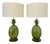 Italian Art Deco Pineapple Murano Glass Lamps with Lampshades, 2000s, Set of 2 For Sale