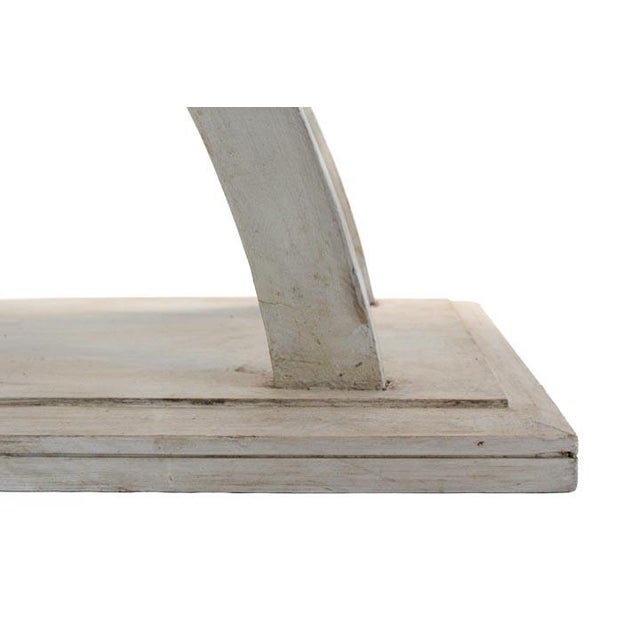 Console Table With Elegant Crossing Leg Pattern For Sale - Image 9 of 10
