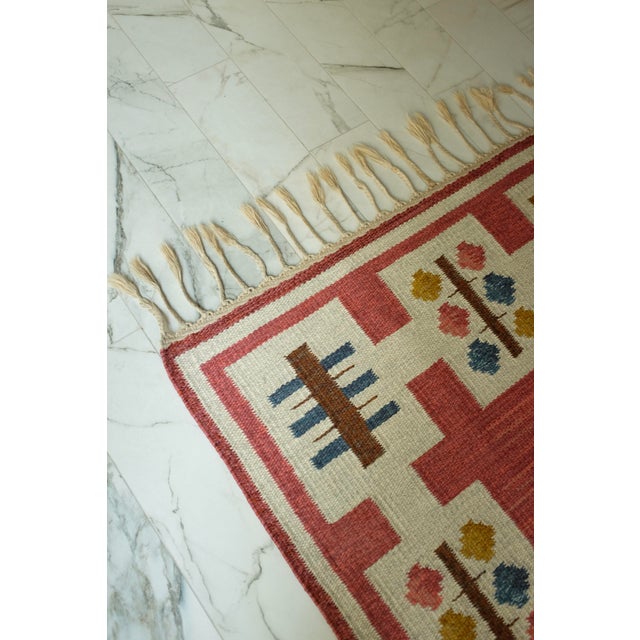 Textile Vintage Swedish Rug by Anna Greta Sjöqvist For Sale - Image 7 of 12