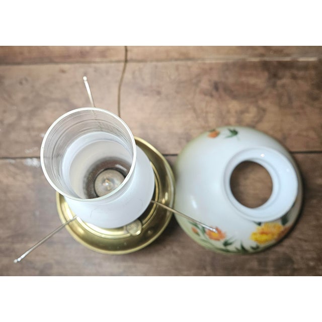 Late 19th Century Bradley and Hubbard Lamp With Original Hand Painted Shade For Sale - Image 11 of 17