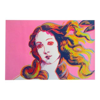 Andy Warhol Foundation Offset Lithograph Pop Art Poster " Birth of Venus " 1984 For Sale