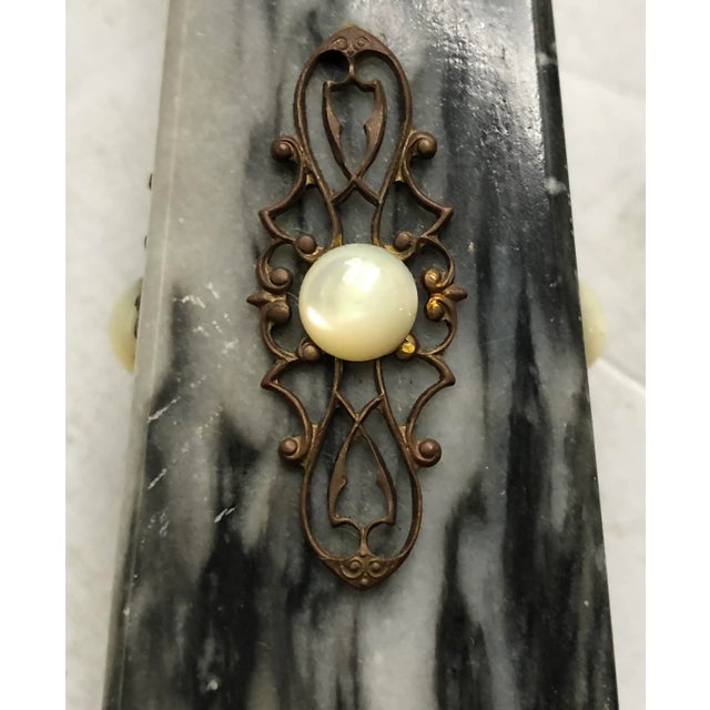 Gray Marble Obelisk, Signed For Sale In San Francisco - Image 6 of 11