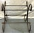 Vintage Scroll Wrought Iron and Brass Square Coffee Table With Beveled Glass Top For Sale - Image 13 of 18