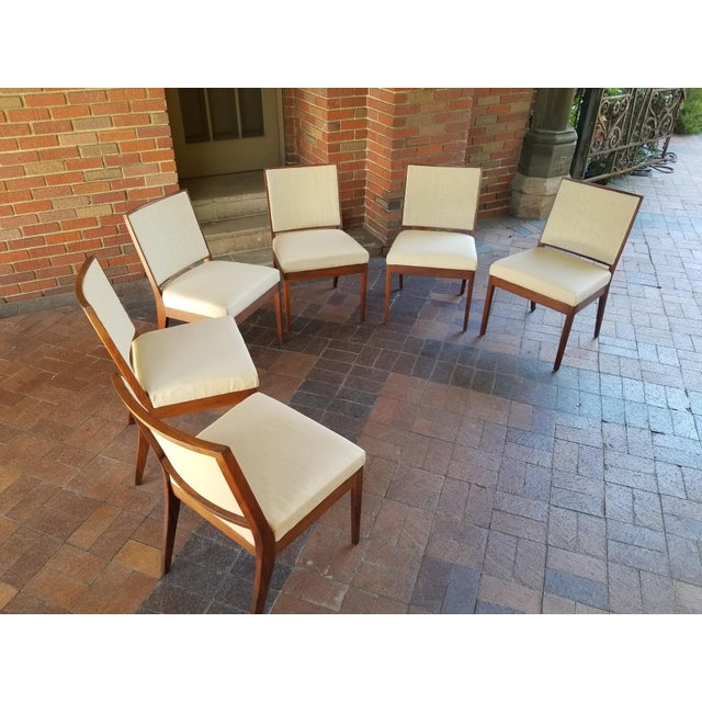 1960s 1960s Mid-Century Glenn of California Danish Chairs in Teak Wood- Set of 6 For Sale - Image 5 of 12