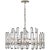 AERIN for Visual Comfort Signature Bonnington Large Chandelier in Polished Nickel with Crystal For Sale