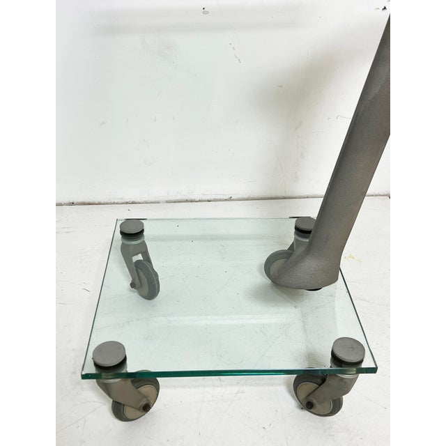 Fontana Arte C. 1980s Postmodern Franco Raggi for Fontana Arte Drinks Trolley / Bar Cart For Sale - Image 4 of 8