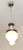 Art Deco pendant lamp, circa 1920. Copper body, newly nickel-plated. Original frosted glass shade. The lamp has been...