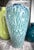 Early 21st Century Late 20th Century Peacock Feather Blue & Green Drip Glazed Pottery Vase For Sale - Image 5 of 12