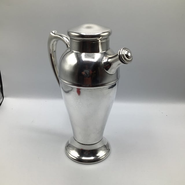 Metal Vintage 1930s International Silver Company Silver-Plated Cocktail Shaker For Sale - Image 7 of 12