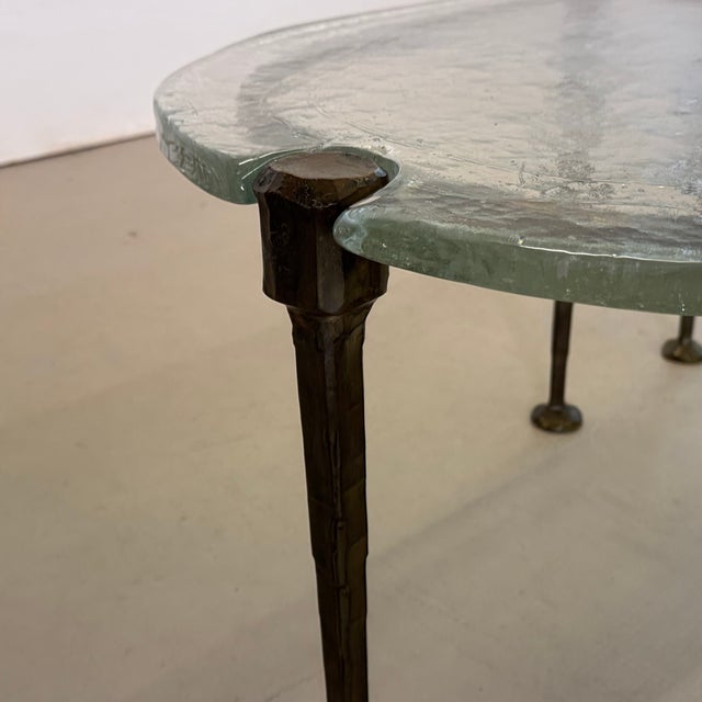 Wrought Bronze and Glass Coffee Tables by Lothar Klute, 1980, Set of 2 For Sale - Image 14 of 17