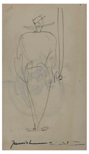 Pierre Georges Jeanniot, Figure, Original Drawing, Early 20th Century
