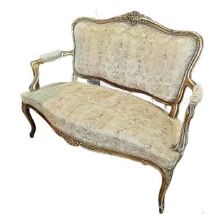 French 19c Louis XV Style Settee Sofa For Sale