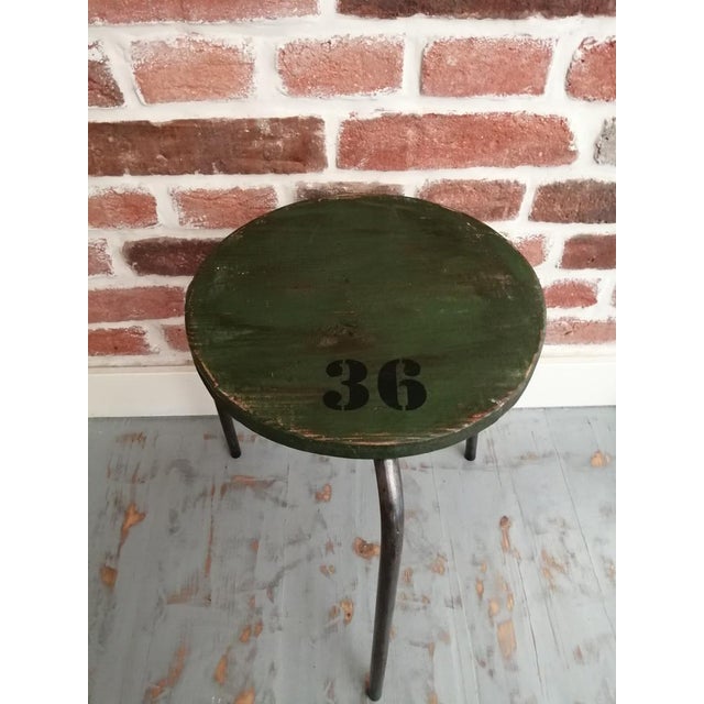 Vintage Industrial Black Stool For Sale - Image 4 of 18