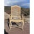 French Country 1950s Louis XV Style Painted Country French Cane Back Armchair For Sale - Image 3 of 6