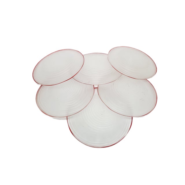 Rotor Dessert Set by J. Drost for Ząbkowice Gospodarcza Huta, Poland, 1970s, Set of 6 For Sale - Image 4 of 9