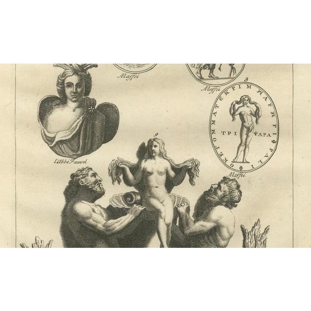 Bernard de Montfaucon, Mythological Figures, 1721, Engraving on Paper For Sale - Image 6 of 9