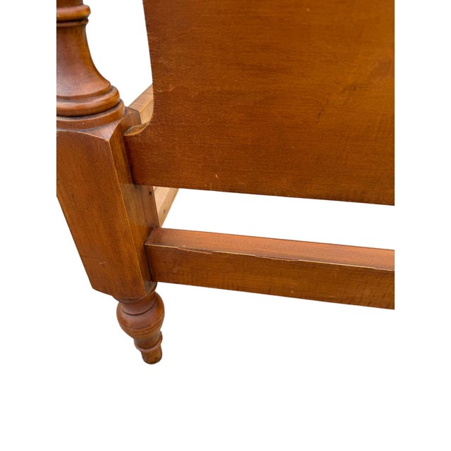 Baker Furniture Full Size Four Poster Bedframe For Sale - Image 9 of 10