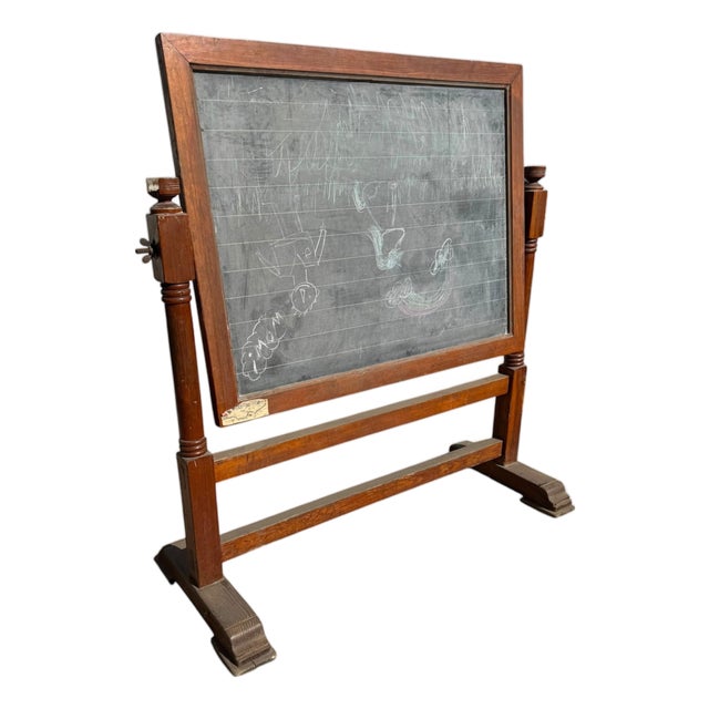 Vintage School Blackboard, 1930s For Sale