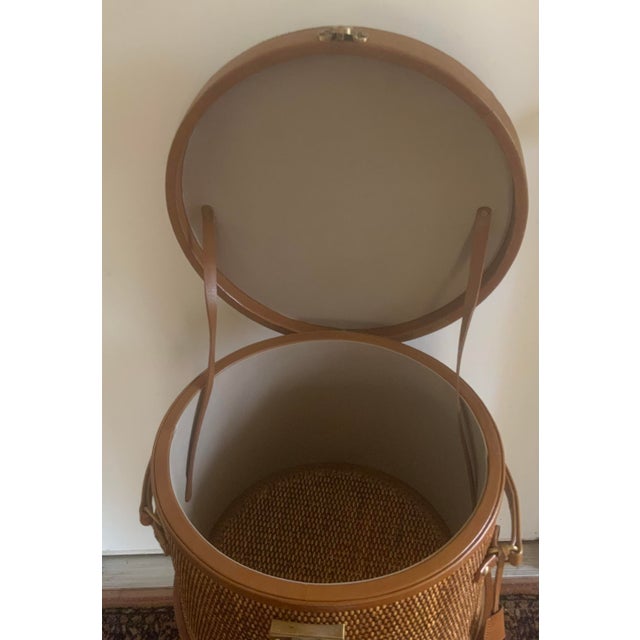 Wood 1990s Mackenzie Childs Courtney Check Side Table For Sale - Image 7 of 8