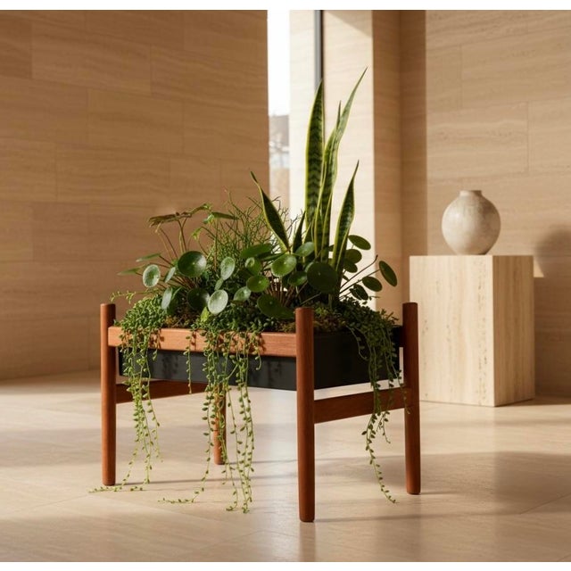Mid-Century Danish Teak Planter by Spøttrup For Sale - Image 5 of 7
