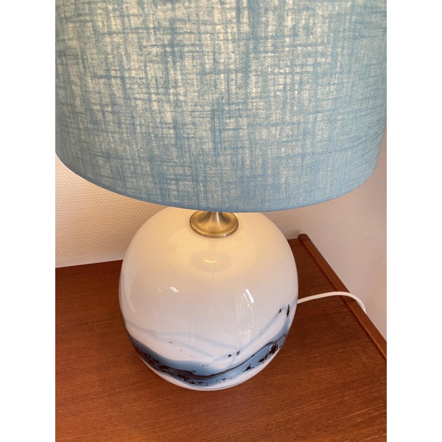 Glass Glass Sakura Table Lamp by Michael Bang for Holmegaard, Denmark, 1980s For Sale - Image 7 of 13