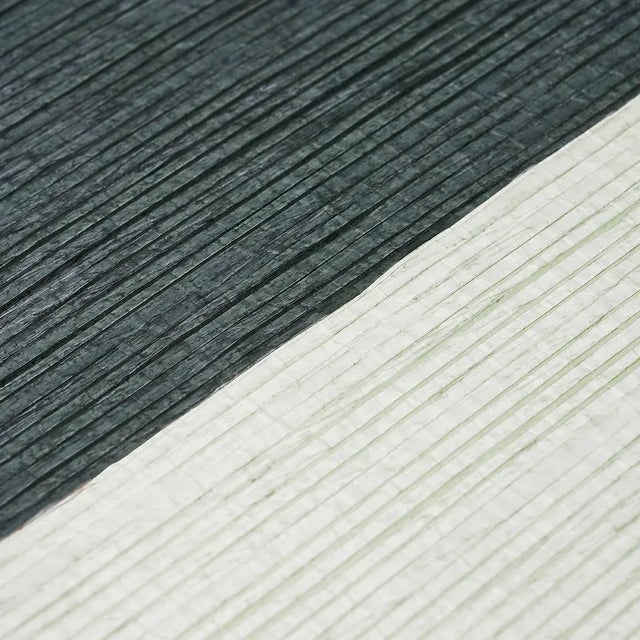 Contemporary Schumacher X Backdrop Painter's Stripe Wallpaper In Rococo For Sale - Image 3 of 4