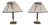 Vintage Table Lamps with Brass Base and Shade by Honsel, 2000s, Set of 2 For Sale