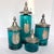 French Apothecary Glass/Pewter Bath Jar Set For Sale - Image 12 of 15