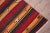 1960s Southwestern Red Striped Oushak Natural Kilim Rug For Sale - Image 9 of 13