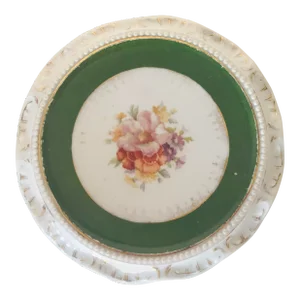 1910s Victorian German Porcelain Hot Plate/ Tea Pot Trivet
