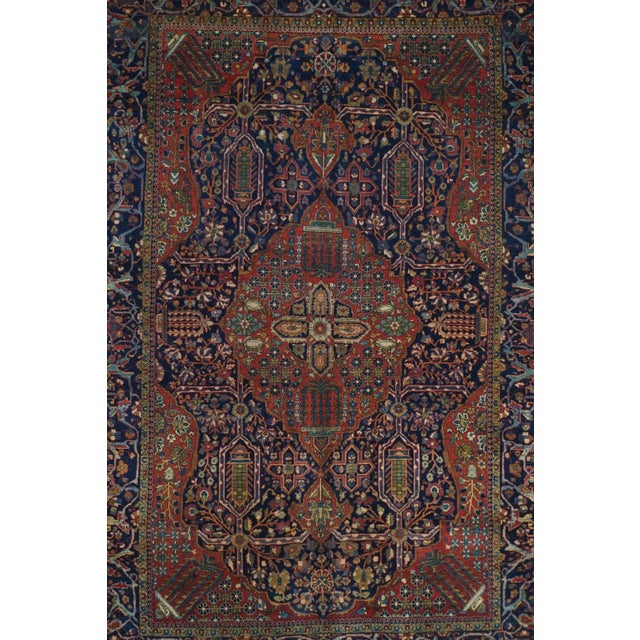 Traditional Late 18th Century Antique Mohtasham Kashan Rug 4'4'' x 6'6'' For Sale - Image 3 of 11