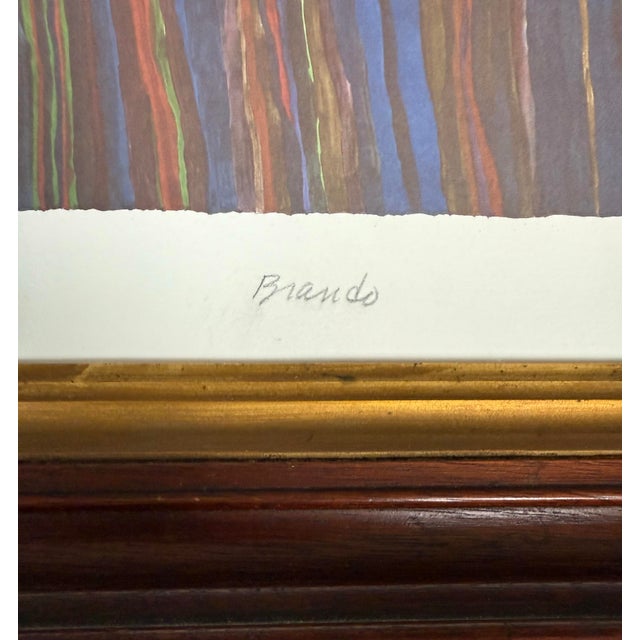 Abstract Signed Artist Proof Print “Brando” by Joe Testa-Secca For Sale - Image 3 of 4