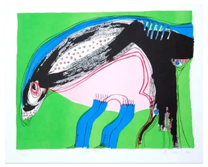 Lis Zwick, Composition, Lithograph, 1990s