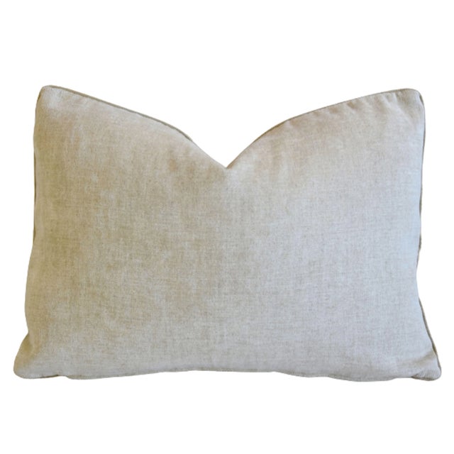 English Titley & Marr Chinoiserie Bird & Botanical Feather/Down Pillow 22" X 16" For Sale In Los Angeles - Image 6 of 7