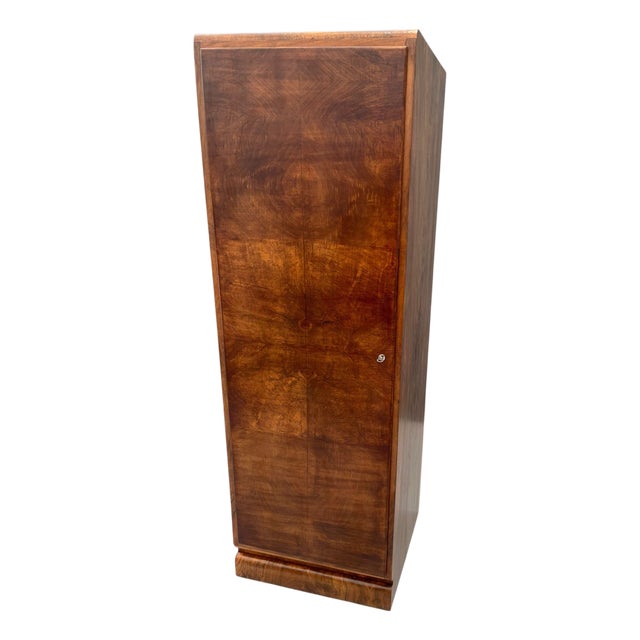 Art Deco Cabinet in Walnut Veneer, Czechoslovakia, 1930s For Sale