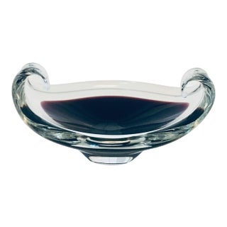 Cenedese Murano Sommerso Mauve Glass Bowl Dish Catch-All 1960s For Sale