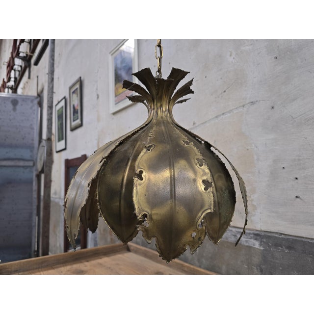 Danish Brutalist Onion Pendant by Sørensen for Holm Sørensen & Co, 1960s For Sale - Image 9 of 15