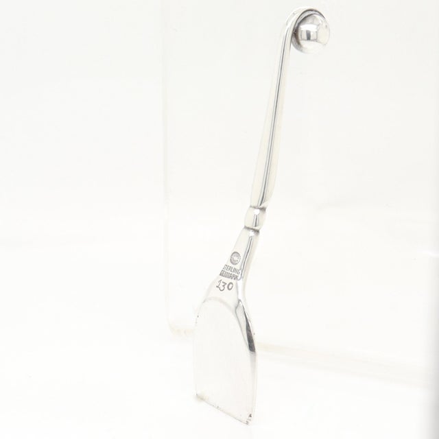 Signed Georg Jensen Sterling Silver Blossom Pepper Shaker & Salt Cellar Pair #2a For Sale - Image 18 of 18