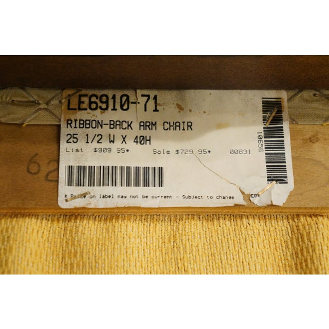 Vintage Traditional Style Ribbon Back Dining Arm Chair For Sale - Image 10 of 11