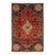 1940s Designed Persian Shiraz Handmade Wool Rug in Red For Sale