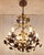 1950s Venetian 6-Light Chandelier in Brass-Colored Metal, 1950s For Sale - Image 5 of 7